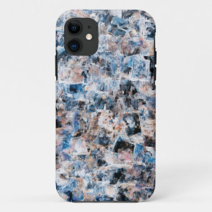 Blue Abstract Collage Mobile Case