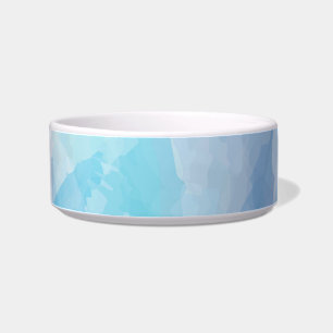 Blue, abstract, cool water colour brush stroke art bowl