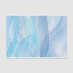 Blue, abstract, cool water colour brush stroke art tissue paper