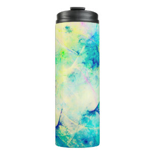 blue abstract fractal background 3d rendering3d, a thermal tumbler