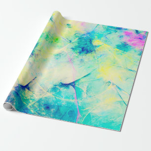 blue abstract fractal background 3d rendering3d, a wrapping paper