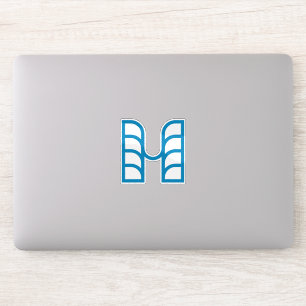 Blue Abstract Geometric M