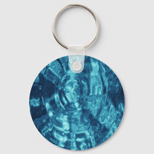 Blue Abstract Key Ring (Front)