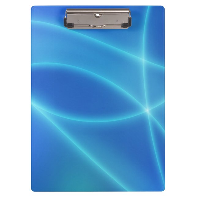 Blue Abstract Lines Clipboard (Front)
