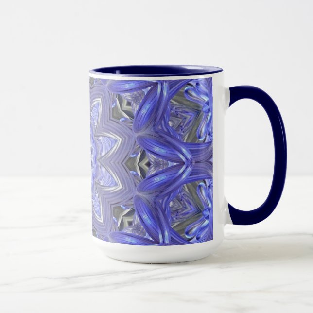 Blue Abstract Mug (Right)