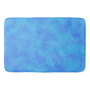 Blue Abstract Pattern  Bath Mat