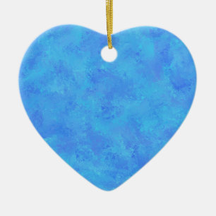 Blue Abstract Pattern Ceramic Ornament