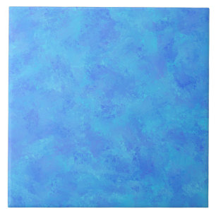 Blue Abstract Pattern Ceramic Tile