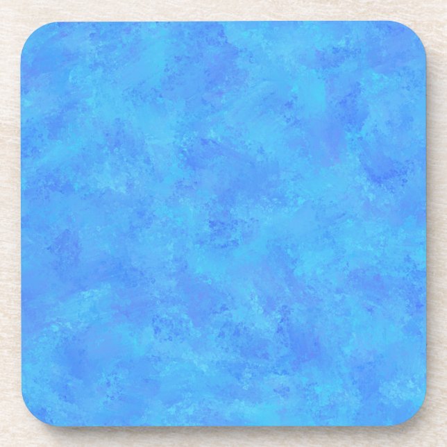 Blue Abstract Pattern  Coaster (Front)
