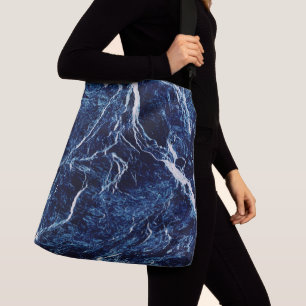 Blue Abstract Pattern Crossbody Bag