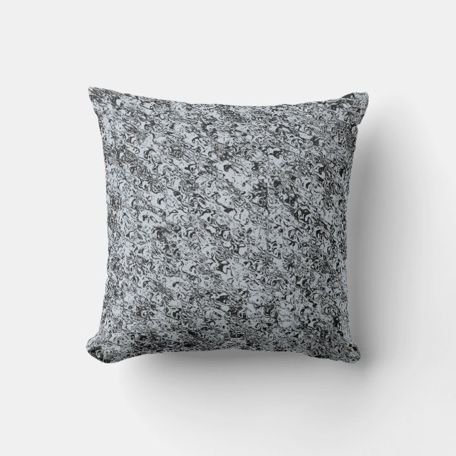 Blue Abstract Pattern Cushion (Front)
