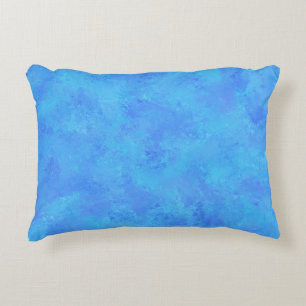 Blue Abstract Pattern Decorative Cushion