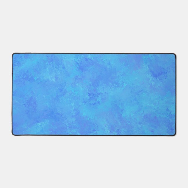 Blue Abstract Pattern  Desk Mat (Front)