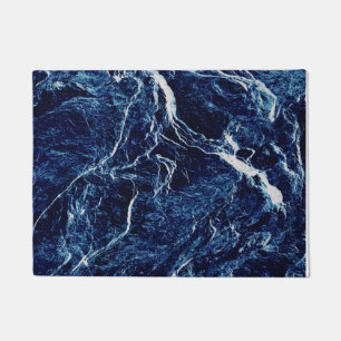 Blue Abstract Pattern Doormat