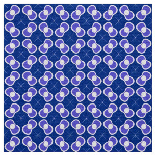 Blue Abstract Pattern Fabric