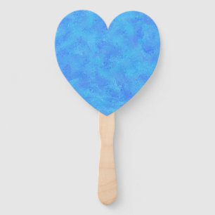 Blue Abstract Pattern Hand Fan