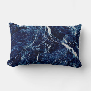 Blue Abstract Pattern Lumbar Cushion