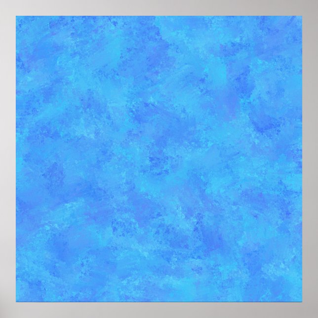 Blue Abstract Pattern  Poster (Front)