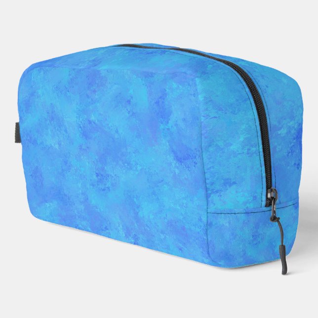 Blue Abstract Pattern Toiletry Bag (Right Corner)