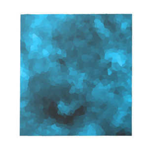 Blue abstract polygonal notepad