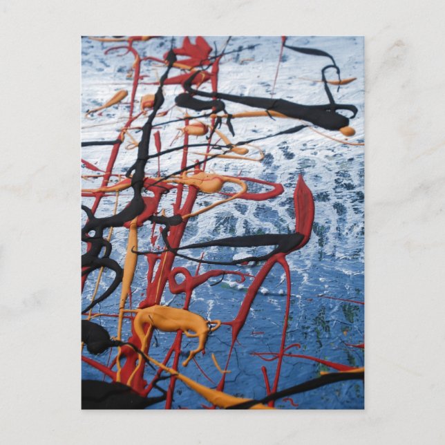 Blue Abstract Postcard (Front)