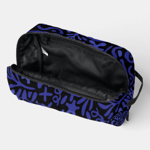 blue abstract seamless pattern dopp kit