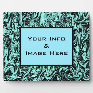 Blue Abstract Swirl Frame