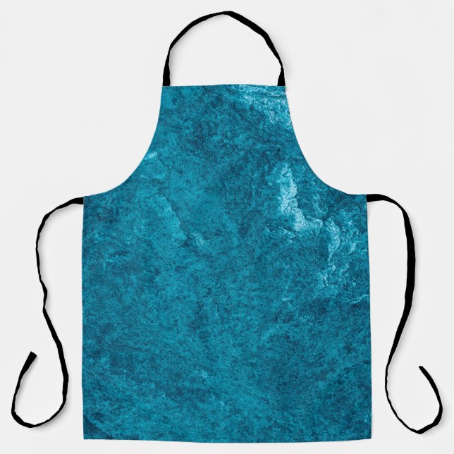 Blue abstract textureabstract, art, graphic decor, apron (Front)