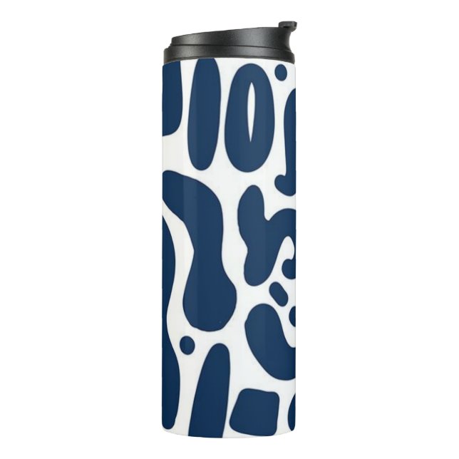 Blue Abstract Tumbler (Rotated Left)