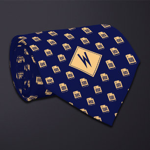 Blue Accountant Spreadsheet Tie