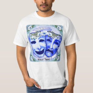 Blue Actor Masks T-Shirt