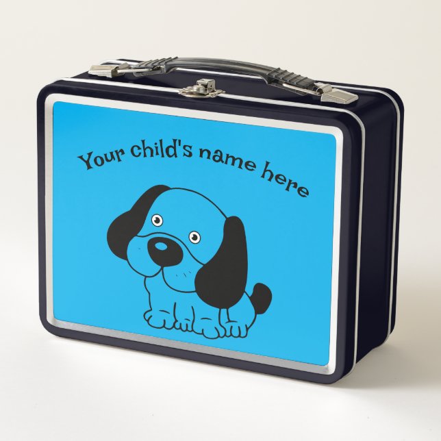 Blue Add Your Child's name Lunchbox (Front)