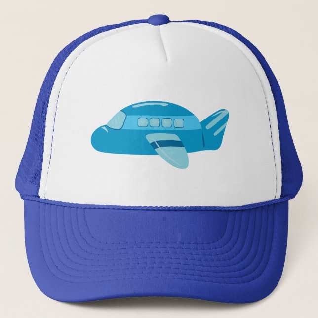 Blue Aeroplane Trucker Hat (Front)