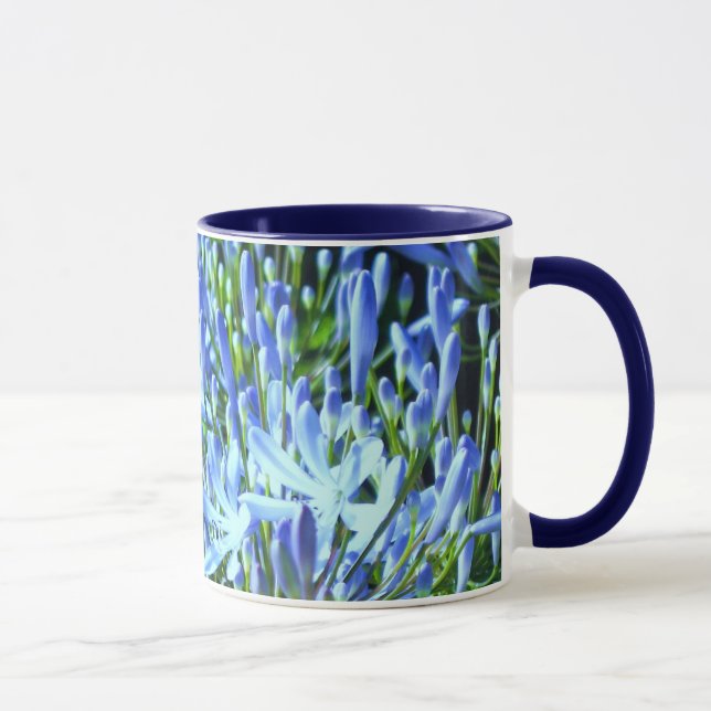Blue Agapanthus  Mug (Right)