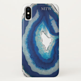 Blue Agat iPhone X Case