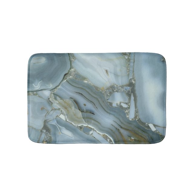 Blue agate bath mat (Front)