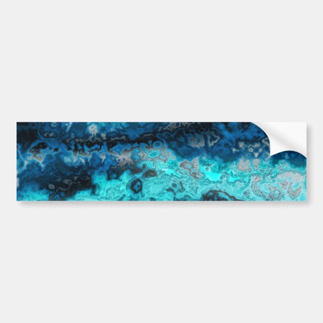 Blue Agate Bumper Sticker (Front)