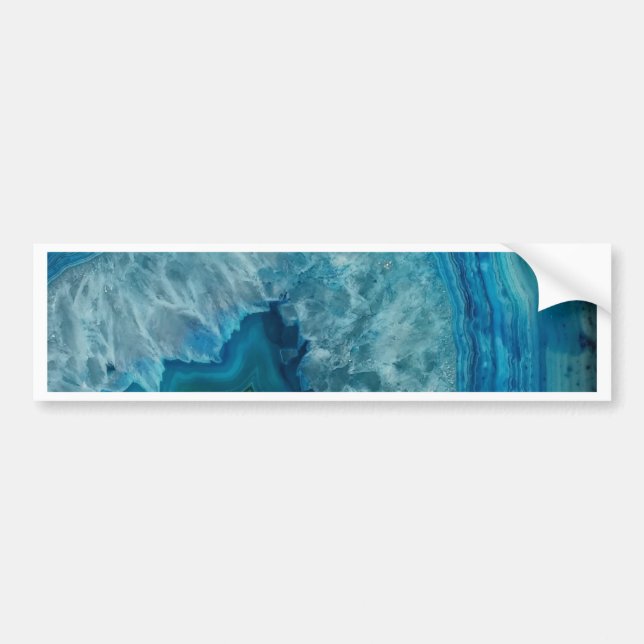 Blue Agate Bumper Sticker (Front)