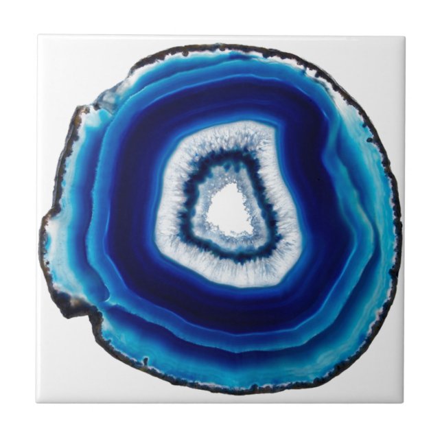 Blue agate ceramic tile (Front)