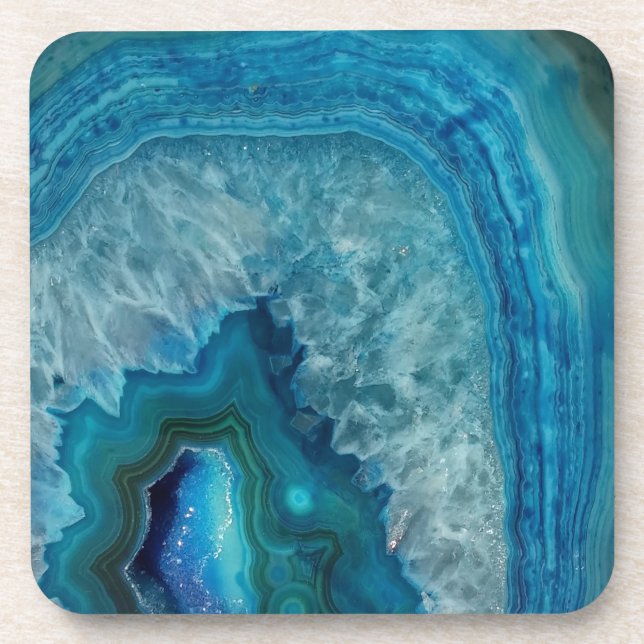 Blue Agate Coaster (Front)