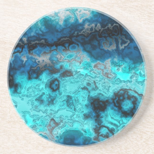 Blue Agate Coaster (Front)