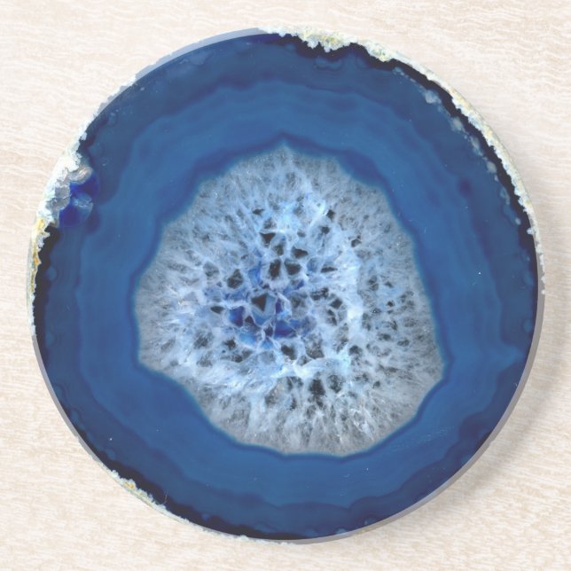 Blue Agate Coaster (Front)