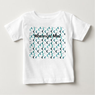 Blue Agate Crescents Baby T-Shirt