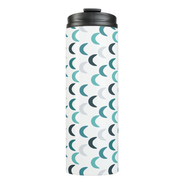 Blue Agate Crescents  Thermal Tumbler (Front)