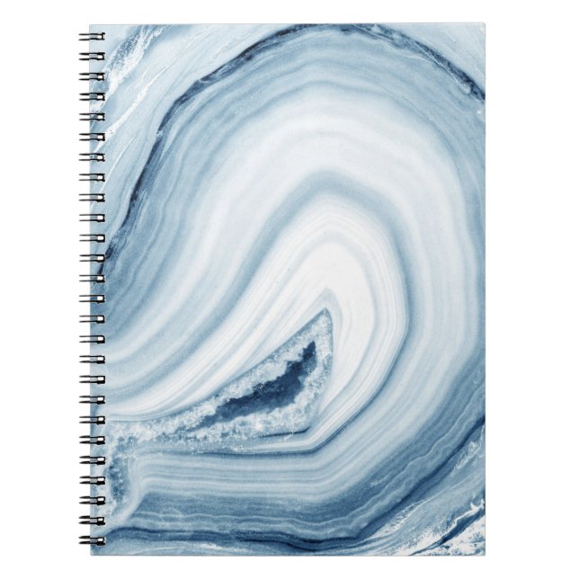 Blue Agate Design Notebook (Front)