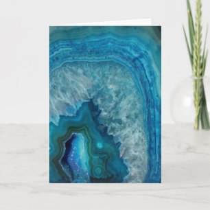 Blue Agate Holiday Card