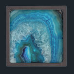Blue Agate Keepsake Box<br><div class="desc">Blue Agate is a close view of the texture of a blue agate stone.</div>