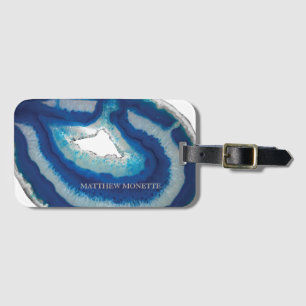Blue Agate Luggage Tag