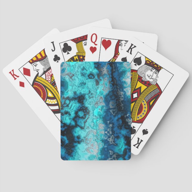 Blue Agate Playing Cards (Back)