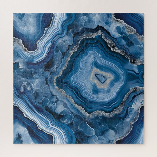 Blue Agate Puzzle (Vertical)